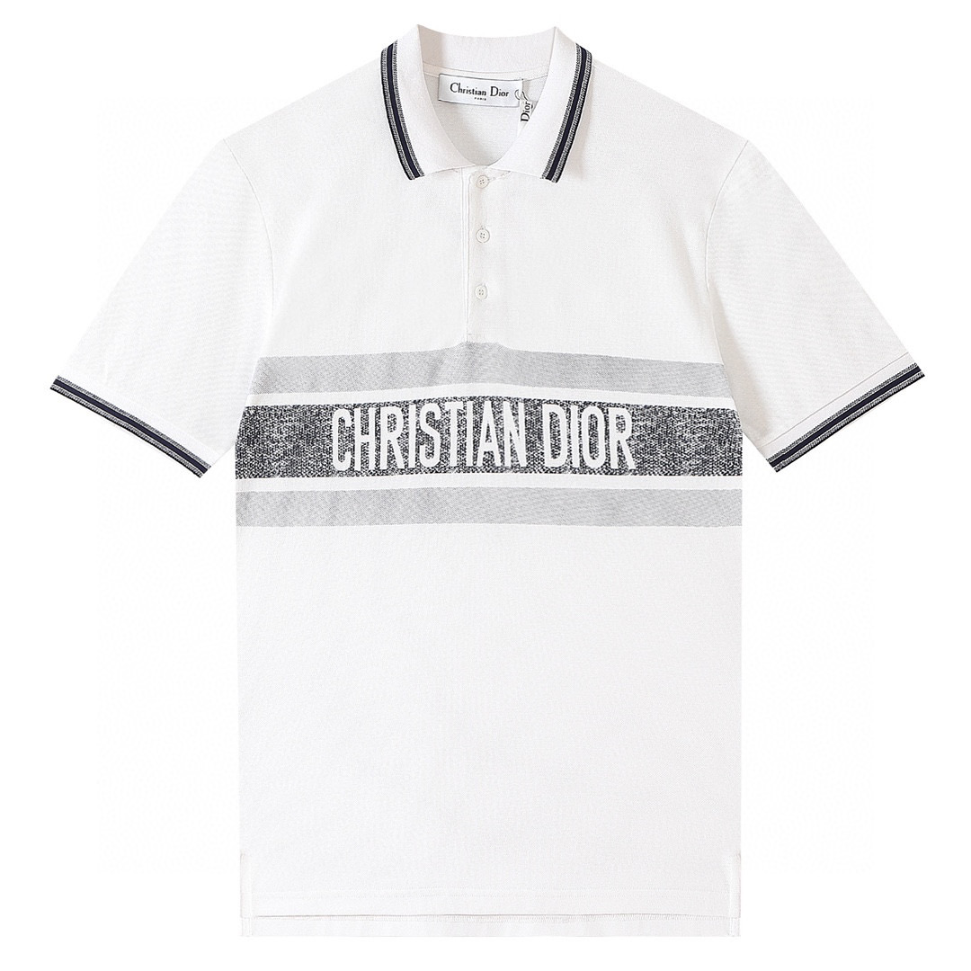 TShirt White and Gray Cotton Jersey with Toile de Jouy Voyage Motif DIOR CH #27 TShirt White and Gray Cotton Jersey with Toile de Jouy Voyage Motif DIOR CH